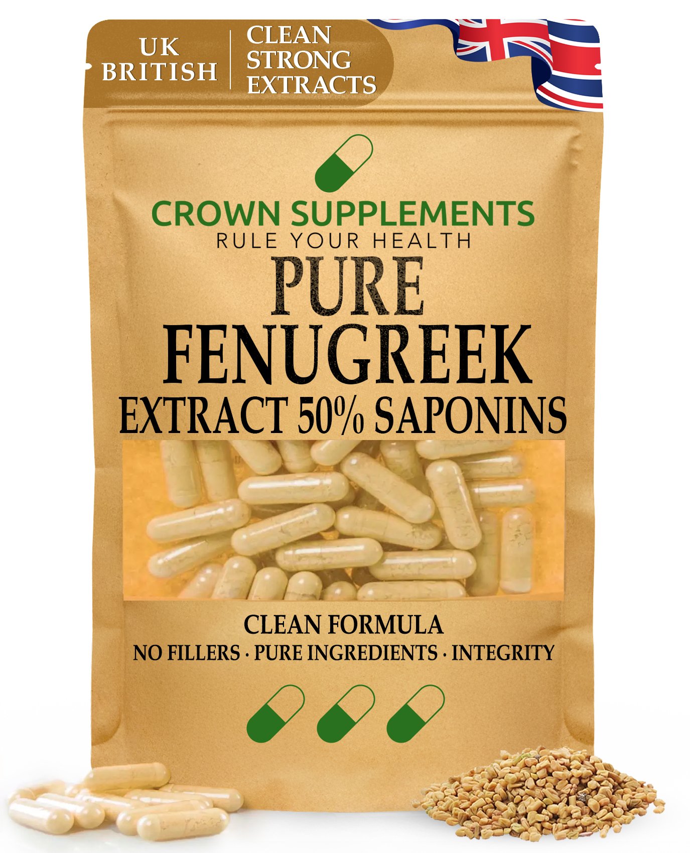 Pure Fenugreek Extract Capsules