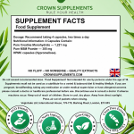 Creatine Monohydrate Capsules Back Label