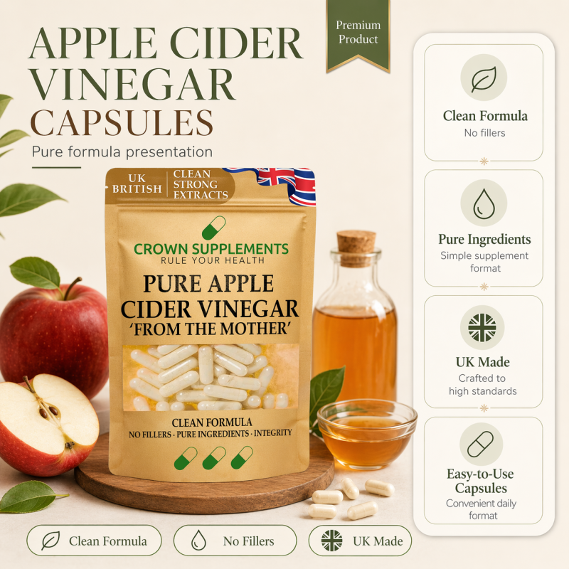 Apple Cider Vinegar with Mother Capsules | Crown Supplements