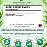 Dandelion Root Powder Back Label