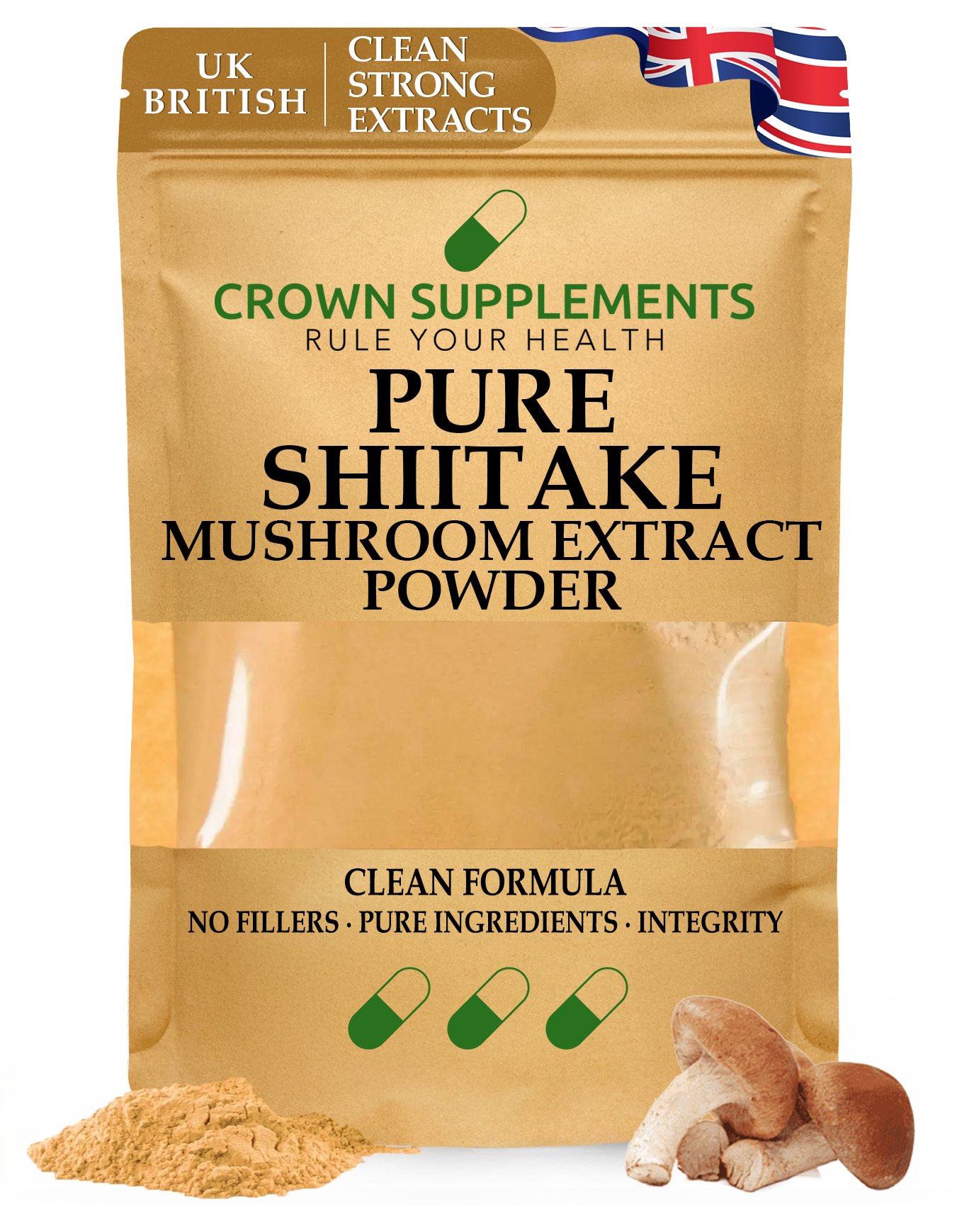 Pure Shiitake-Mushroom-Extract-Powder