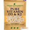 Pure Vitamin D3 and K2 MK7 Capsules