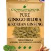 Pure Ginkgo Biloba and Korean Ginseng Extract Capsules
