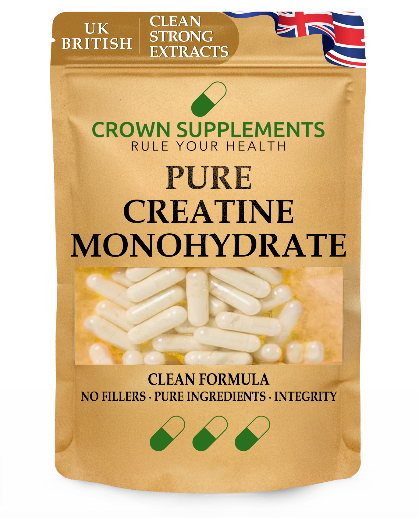 Pure Creatine Monohydrate Capsules