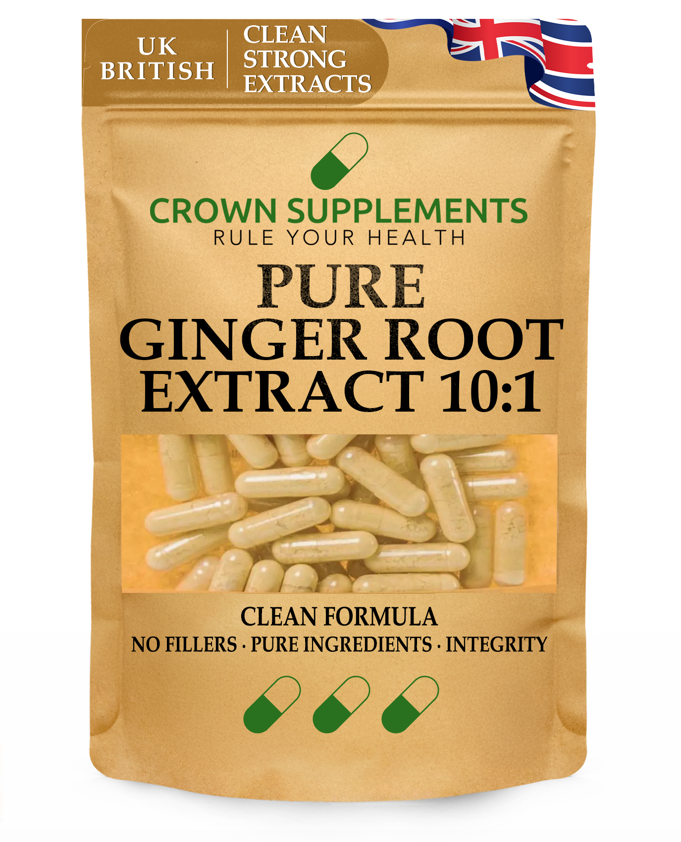 Ginger Root Extract 10:1 Capsules