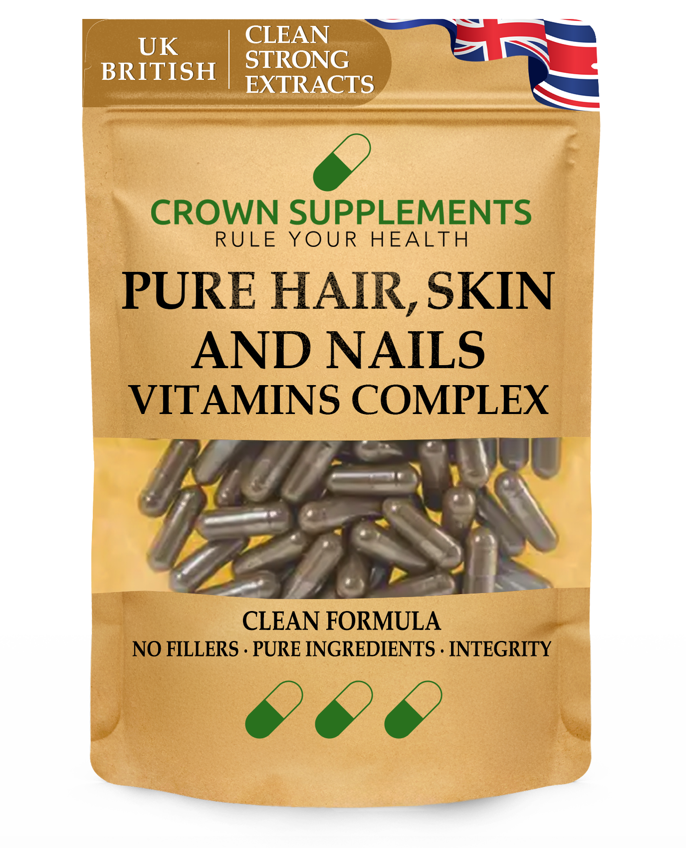 Pure Hair Skin and Nails Vitamins Complex